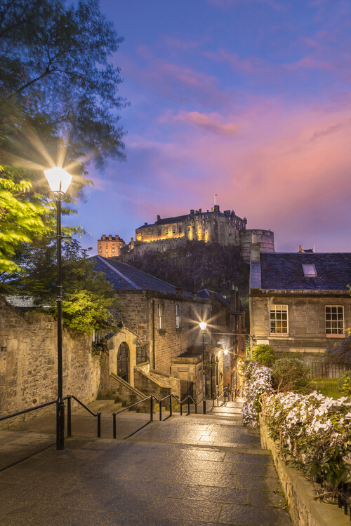 Poster Edinburgh Castle Sunset