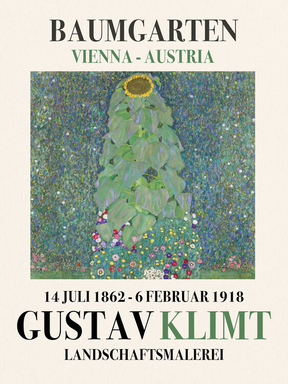 Poster Sunflowers (Special Edition Landscape) - Gustav Klimt