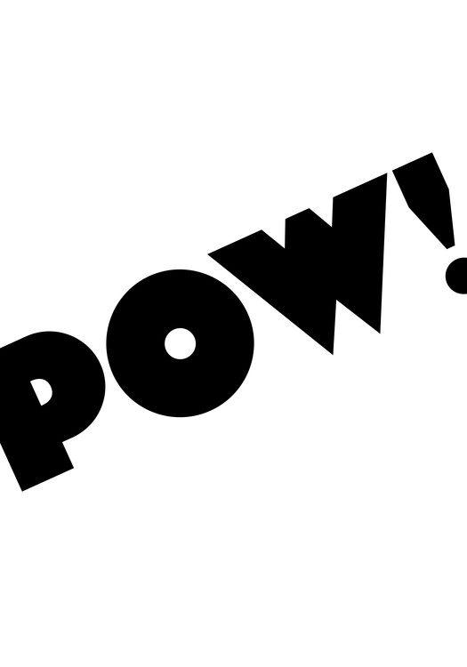 Levně Plakát, Obraz - POW!, Studio Collection, 26.7 × 40 cm