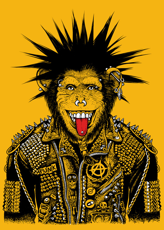 Canvas Print Monkey Punk