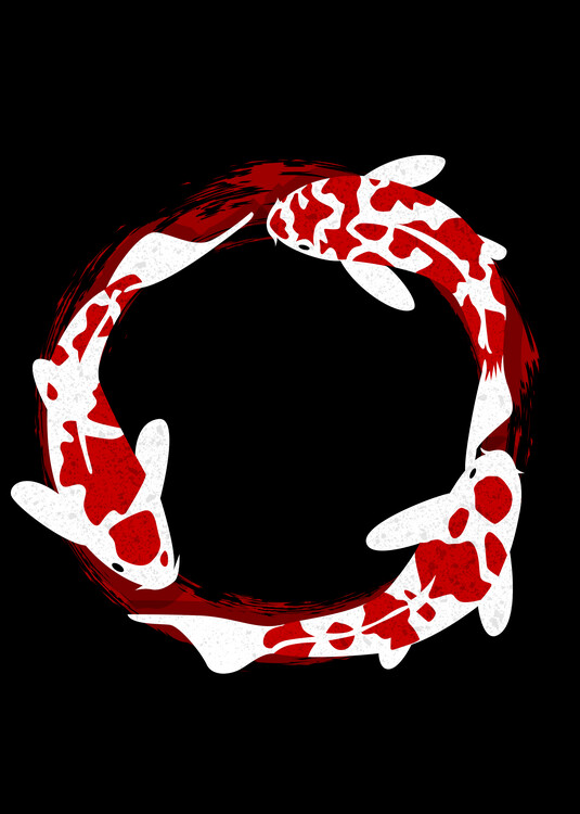 Плакат Circle carps