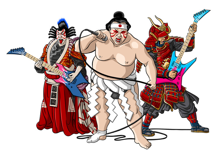 Плакат Japanese rock band