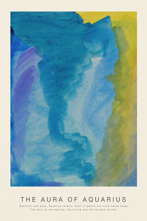 Poster The Aura of Aquarius (Astrology, Spirituality & Zodiac Series)