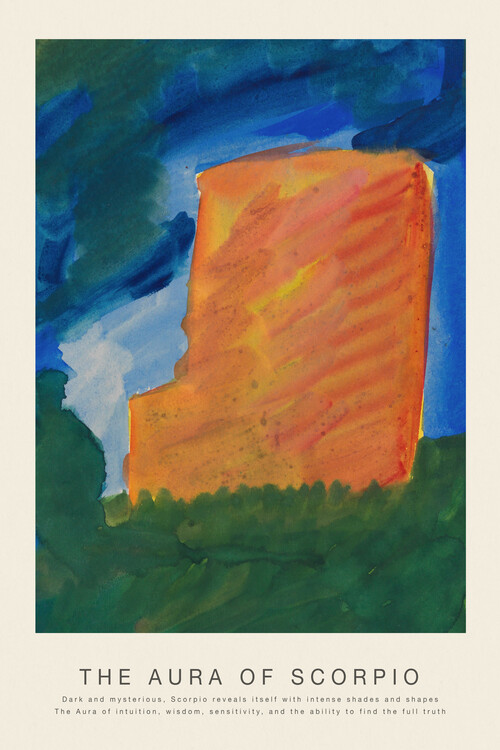 Canvas Print The Aura of Scorpio (Astrology, Spirituality & Zodiac Series)