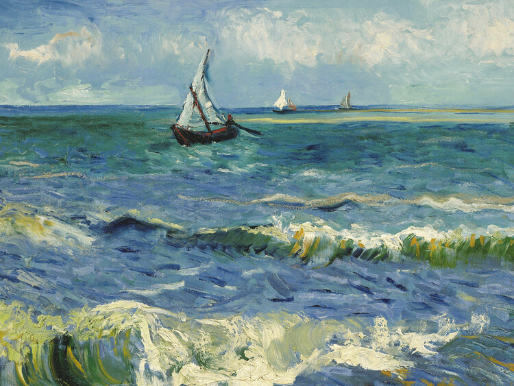 Canvas Print The sea at Saintes-Maries-de-la-Mer