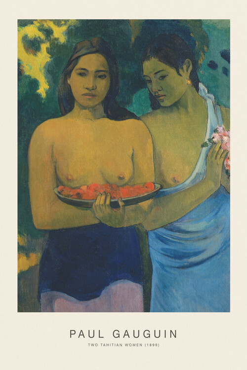 Canvas Print Two Tahitian Women (Special Edition) - Paul Gauguin