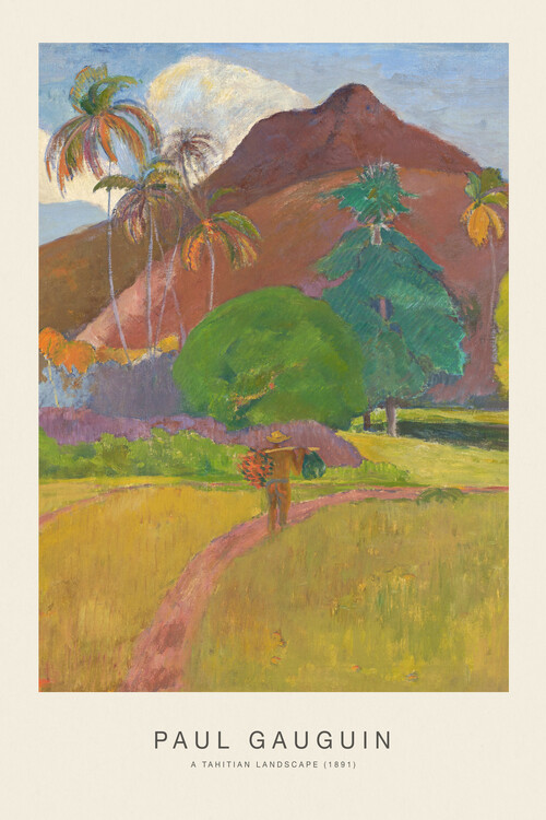 Canvas Print A Tahitian Landscape (Special Edition) - Paul Gauguin