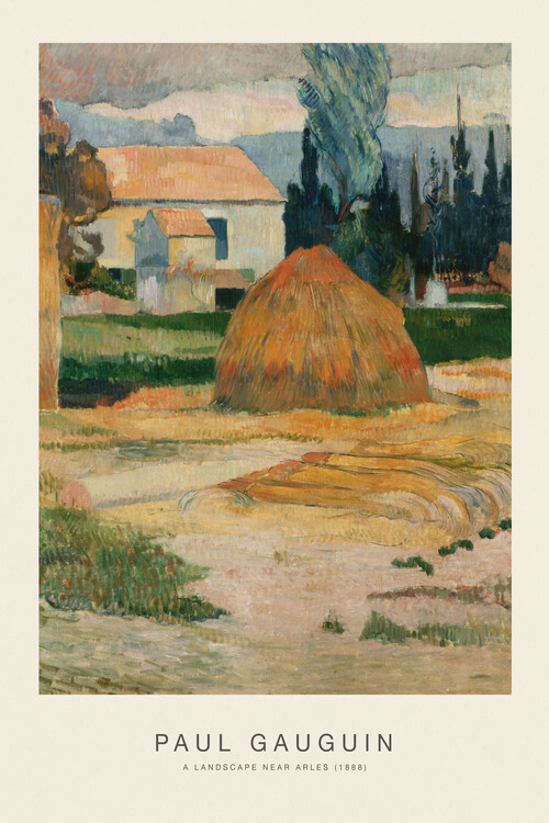 Poster A Landscape Near Arles (Special Edition) - Paul Gauguin