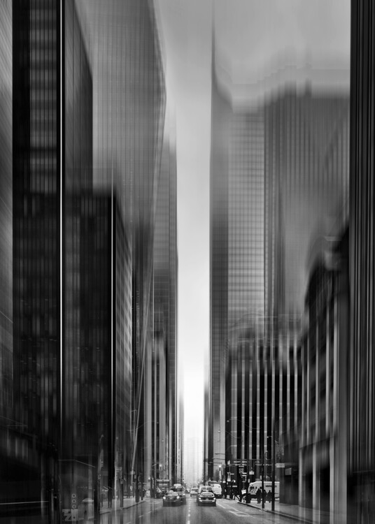 Poster Downtown Fogfest No 25 Blur Version