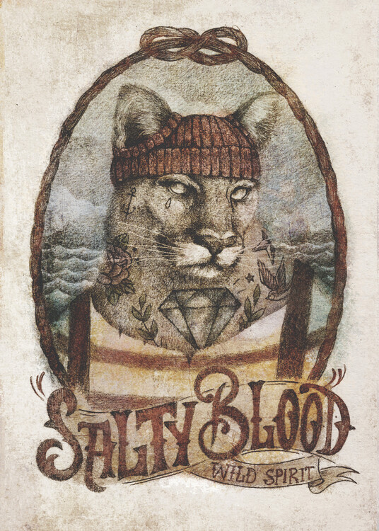 Canvas Print Salty Blood