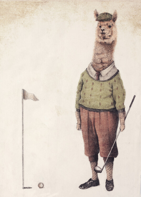Poster Alpaca Golf Club