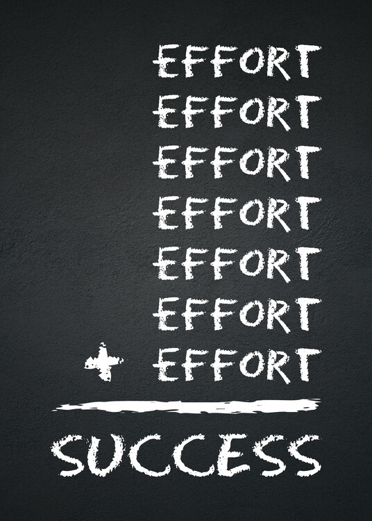 Plakát Small Efforts Amount to Success
