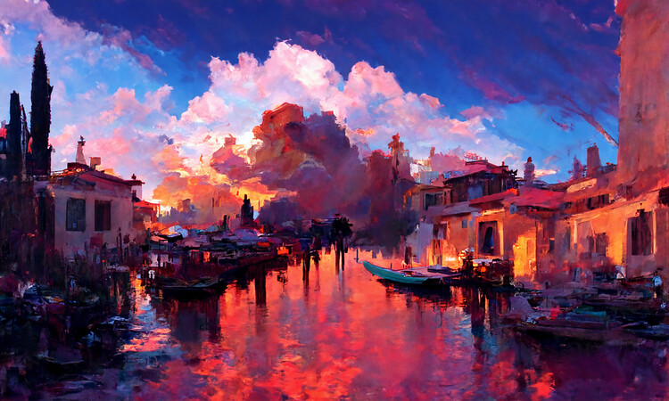 Εκτύπωση καμβά Venice Italy