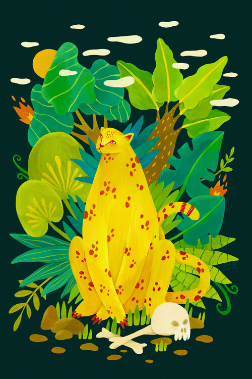 Poster Flaming Garden - Hunter