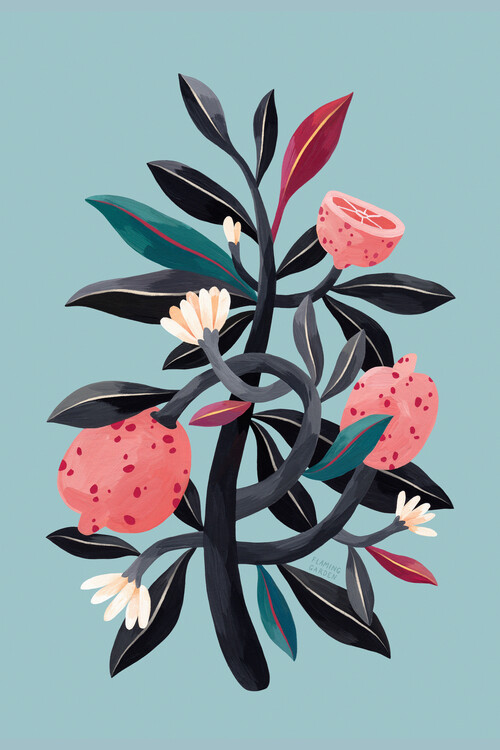 Poster Flaming Garden - Lemon Tree