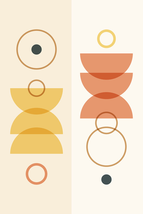 Poster Aesthetic Gallery - Abstract soft pastell Tones