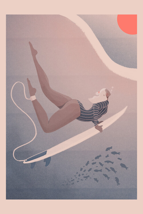 Canvas Print Veronika Grenzebach - Into the Blue