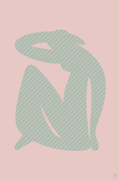 Плакат Green woman