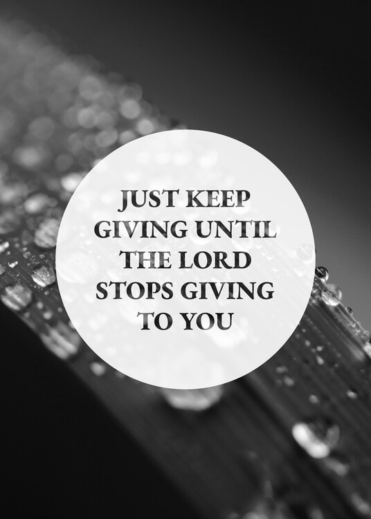 Plakát When to Stop Giving