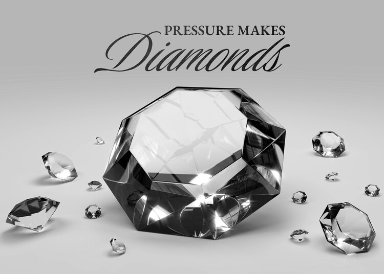 Plakát Pressure Makes Diamonds