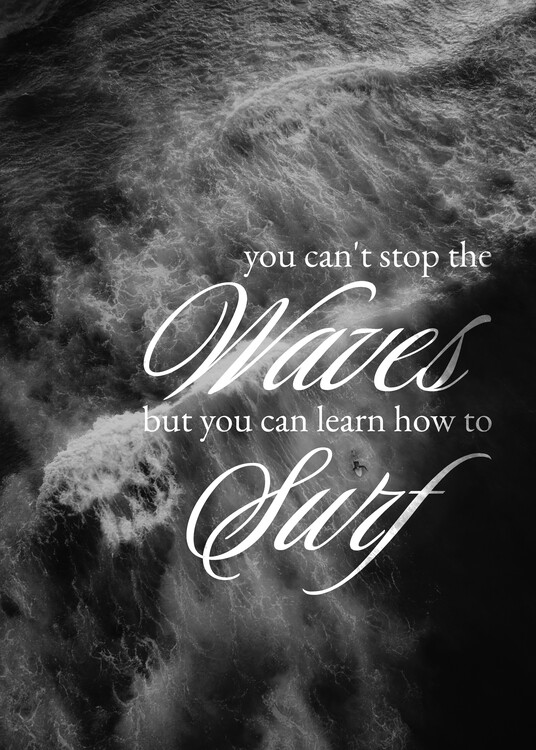 Plakát Learn to Surf the Waves