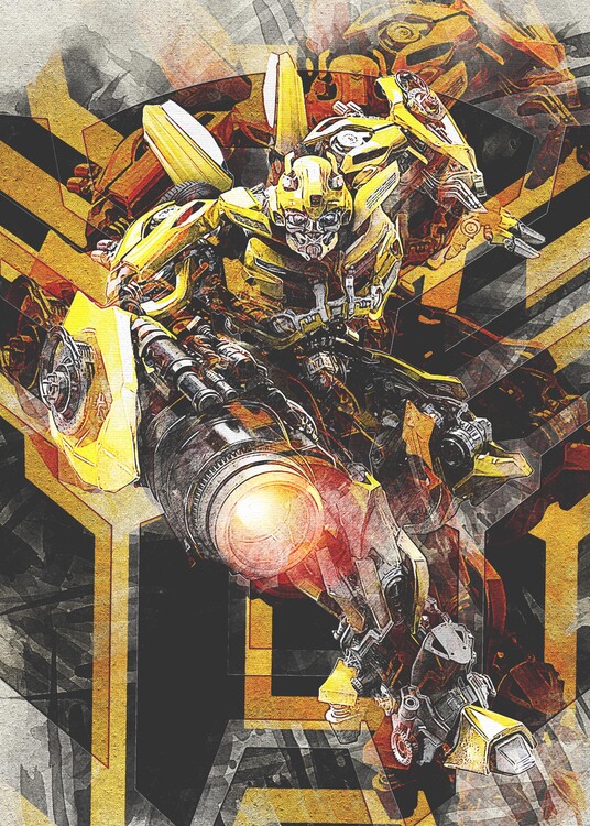 Canvas Print Bee Robot