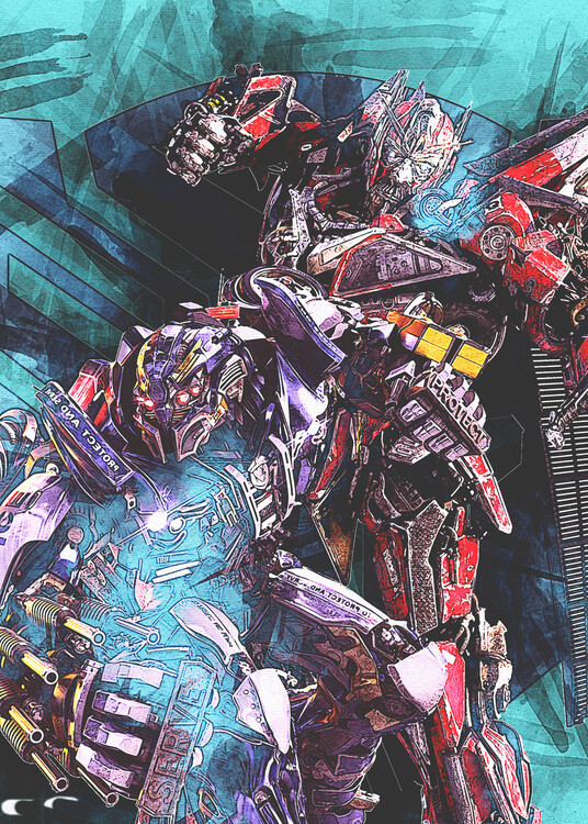 Canvas Print Robot War