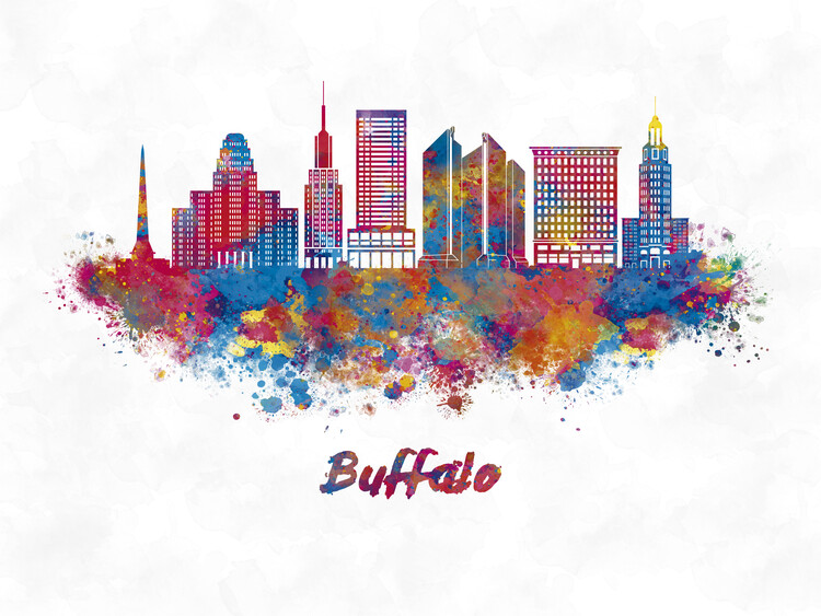 Poster Buffalo skyline