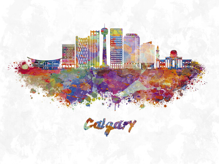 Canvas Print Calgary skyline