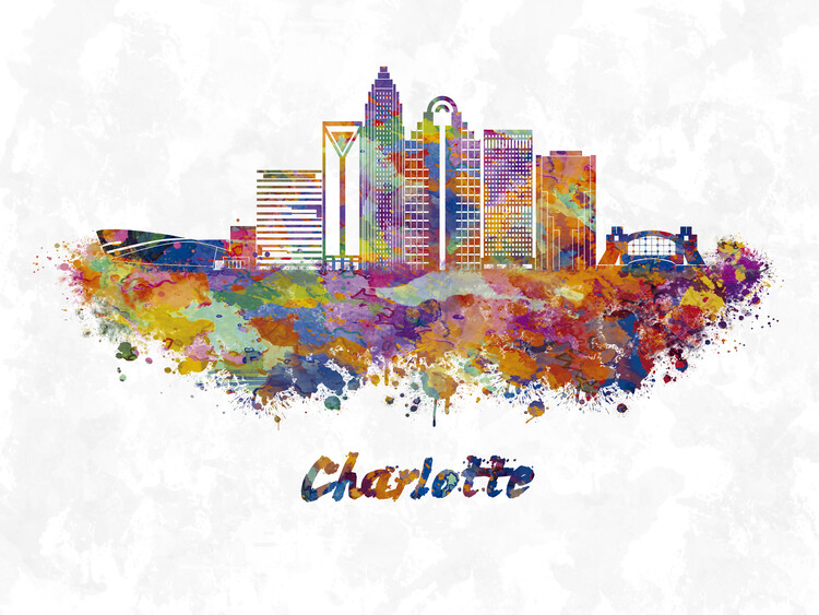 Juliste Charlotte skyline