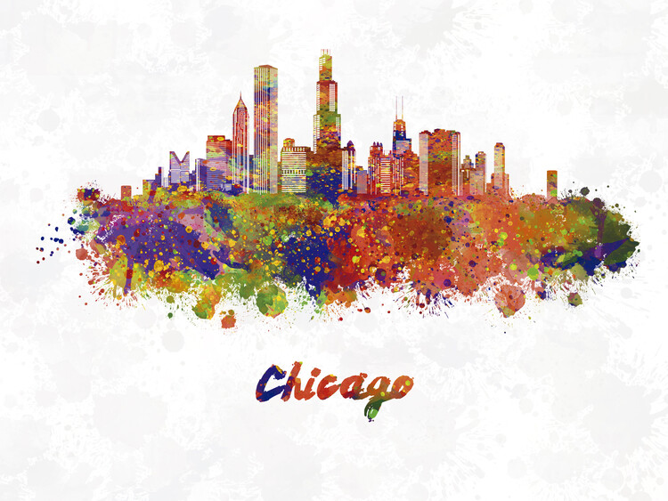 Juliste Chicago skyline