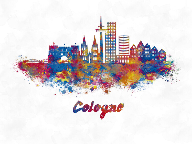 Poster Cologne skyline