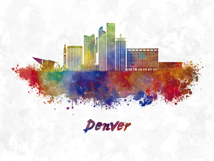 Плакат Denver skyline