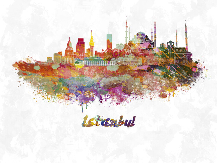 Poster Istanbul skyline