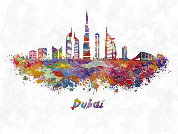 Poster Dubai skyline