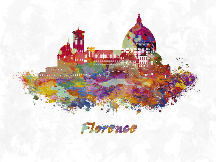 Poster Florence skyline