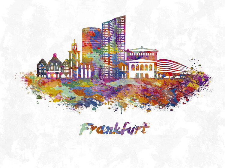 Плакат Frankfurt skyline