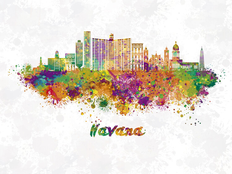 Плакат Havana skyline