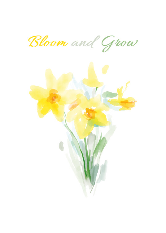 Plakát Bloom and Grow