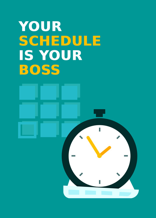 Plakát Boss Schedule