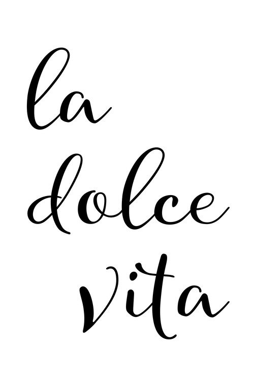Плакат La dolce vita