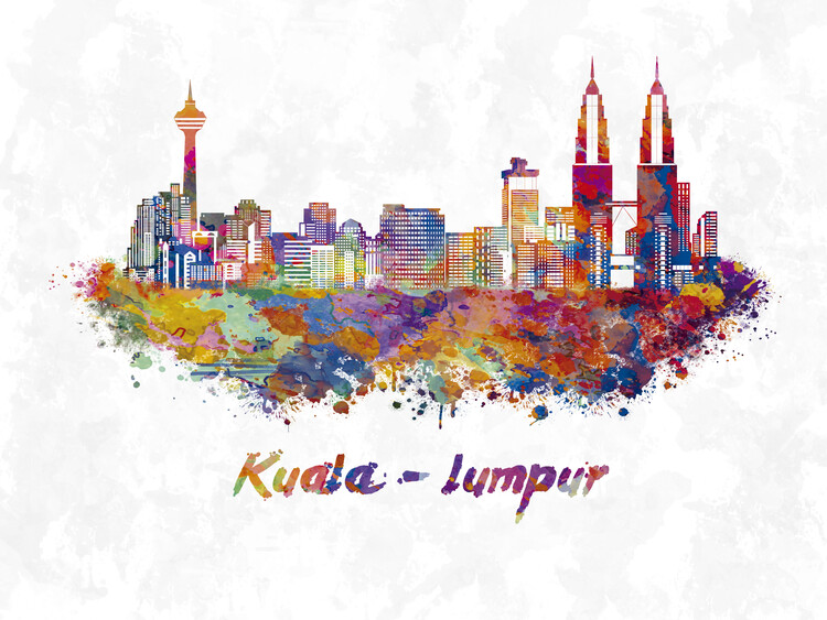 Плакат Kuala-lumpur skyline