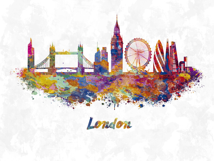 Poster London skyline