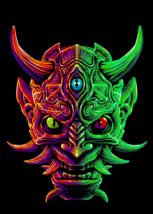 Плакат Demon with 3 Japanese eyes