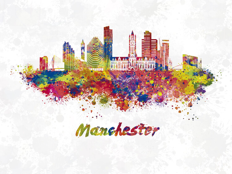 Плакат Manchester skyline