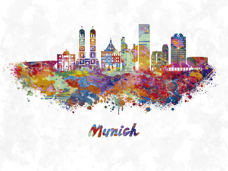 Poster Munich skyline