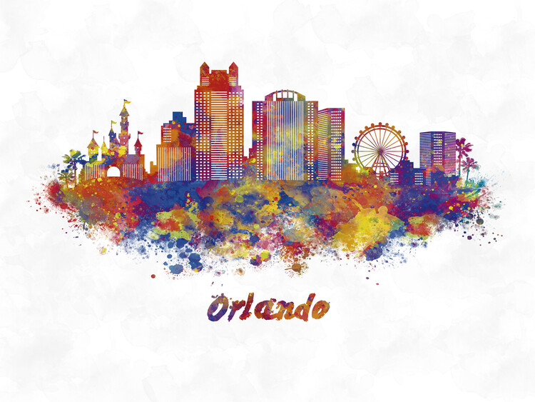 Poster Orlando skyline