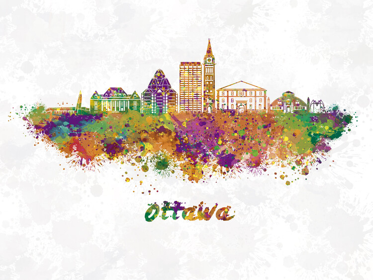 Poster Ottawa skyline