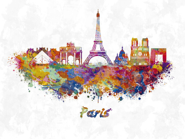 Poster Paris skyline