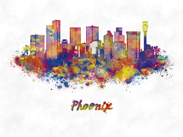 Poster Phoenix skyline